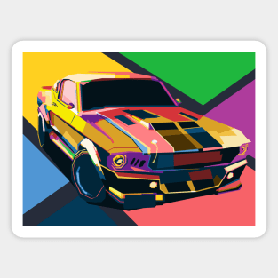 Mustang Colorful Magnet